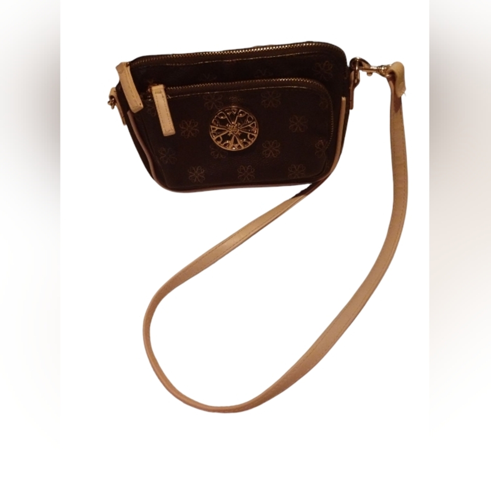 Avon Signature Collection Brown and Tan Crossbody Bag Euc